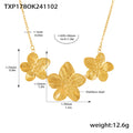 TXP178- Gold Flower Necklace