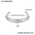 Z313- Silver Wide Bracelet