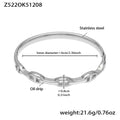 Z522 Silver Pig Nose Bracelet