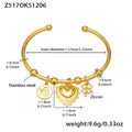Z517 Gold Pendant Bracelet