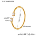 Z503 Gold Square Diamond Bracelet