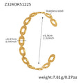 Z324- Gold Chain Bracelet