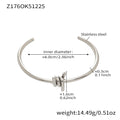 Z176 Silver Open Bracelet