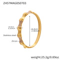 Z457 Gold Pink Zircon Bracelet