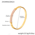 Z434 Gold Buckle Pink Diamond Bracelet