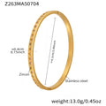 Z263 - Gold Zircon Bracelet