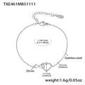 Steel Color / Bracelet 16cm + 5cm Ext.