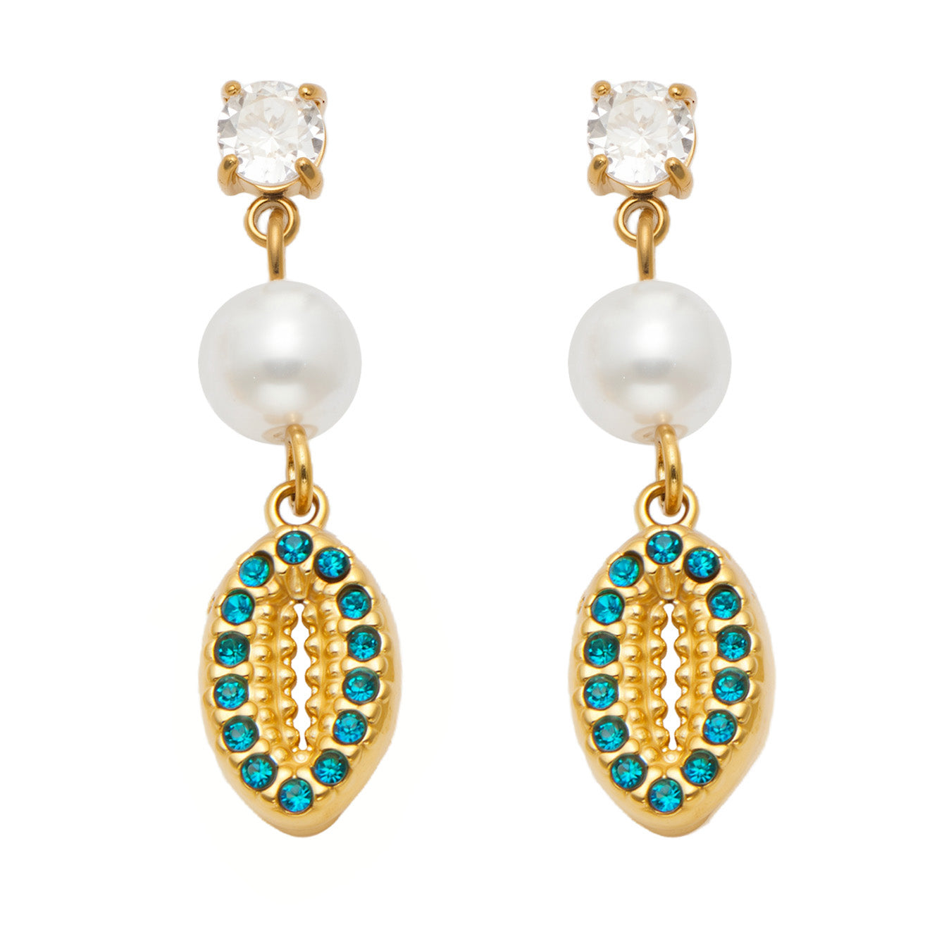 316L Stainless Steel 18K PVD Gold Ocean Series Earrings made with 316L stainless steel and 18K PVD gold finish for wholesale jewelry buyers - image 10
