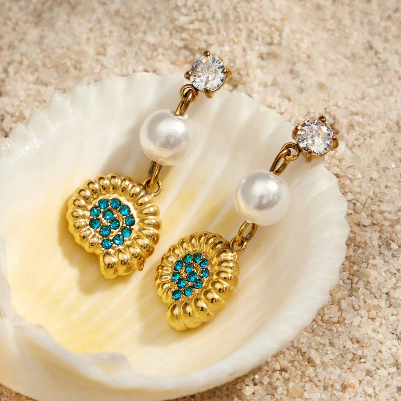 316L Stainless Steel 18K PVD Gold Ocean Series Earrings made with 316L stainless steel and 18K PVD gold finish for wholesale jewelry buyers - image 13