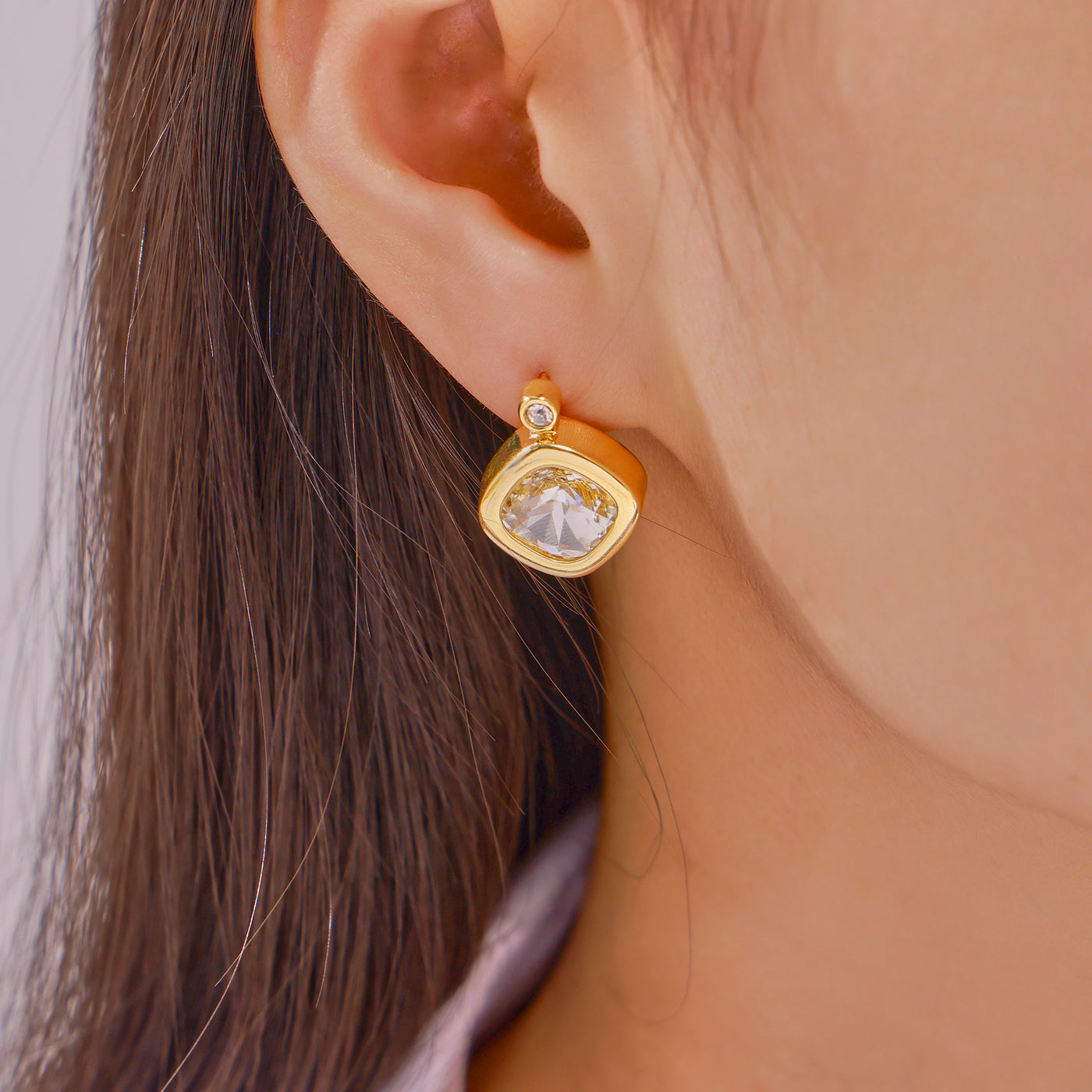 316L Stainless Steel 18K PVD Gold Colorful Zircon Earrings and Necklace Collection made with 316L stainless steel and 18K PVD gold finish for wholesale jewelry buyers - image 17