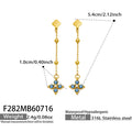 Lake Blue CZ Gold / Earrings
