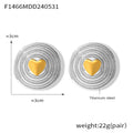 Two-Tone Earrings (F1466) / Default