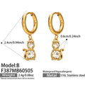 B款Gold Earrings (F387) / Default