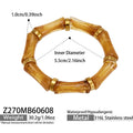 Coffee Resin Bamboo Bangle (Z270) / Bangle