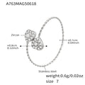 Steel / 5A Zircon Heart (Style A)