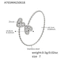 Steel / 5A Zircon Heart (Style B)