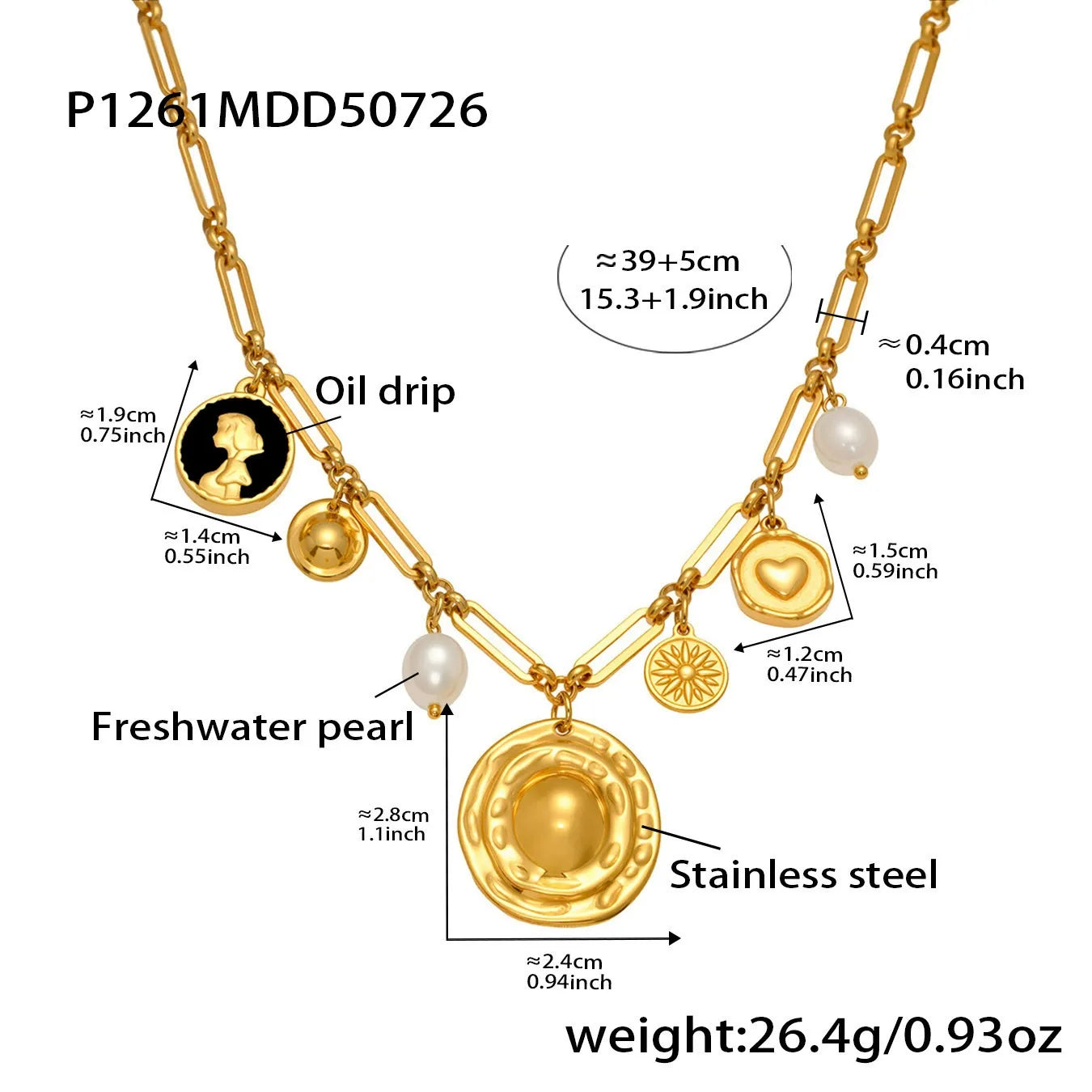 316L Stainless Steel 18K Gold Plated Delicate Pendant Necklace Collection - Image 8