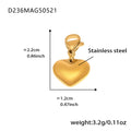 Gold Heart Charms (Set of 2) - D236