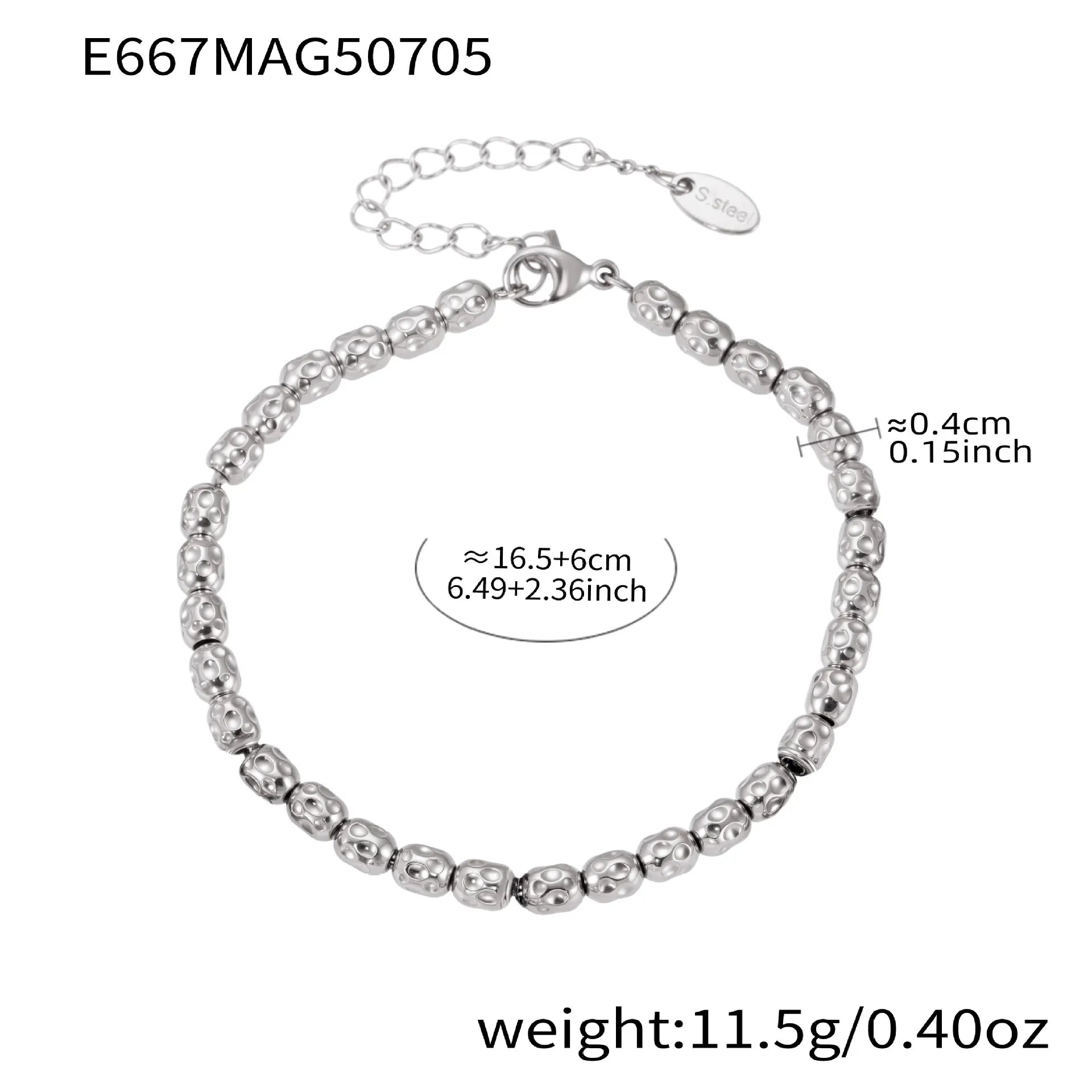 316L Stainless Steel 18K Gold Plated DIY Heart & Bear Charm Bracelet Set - Image 17