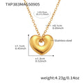 Gold / Heart Necklace 41+5cm