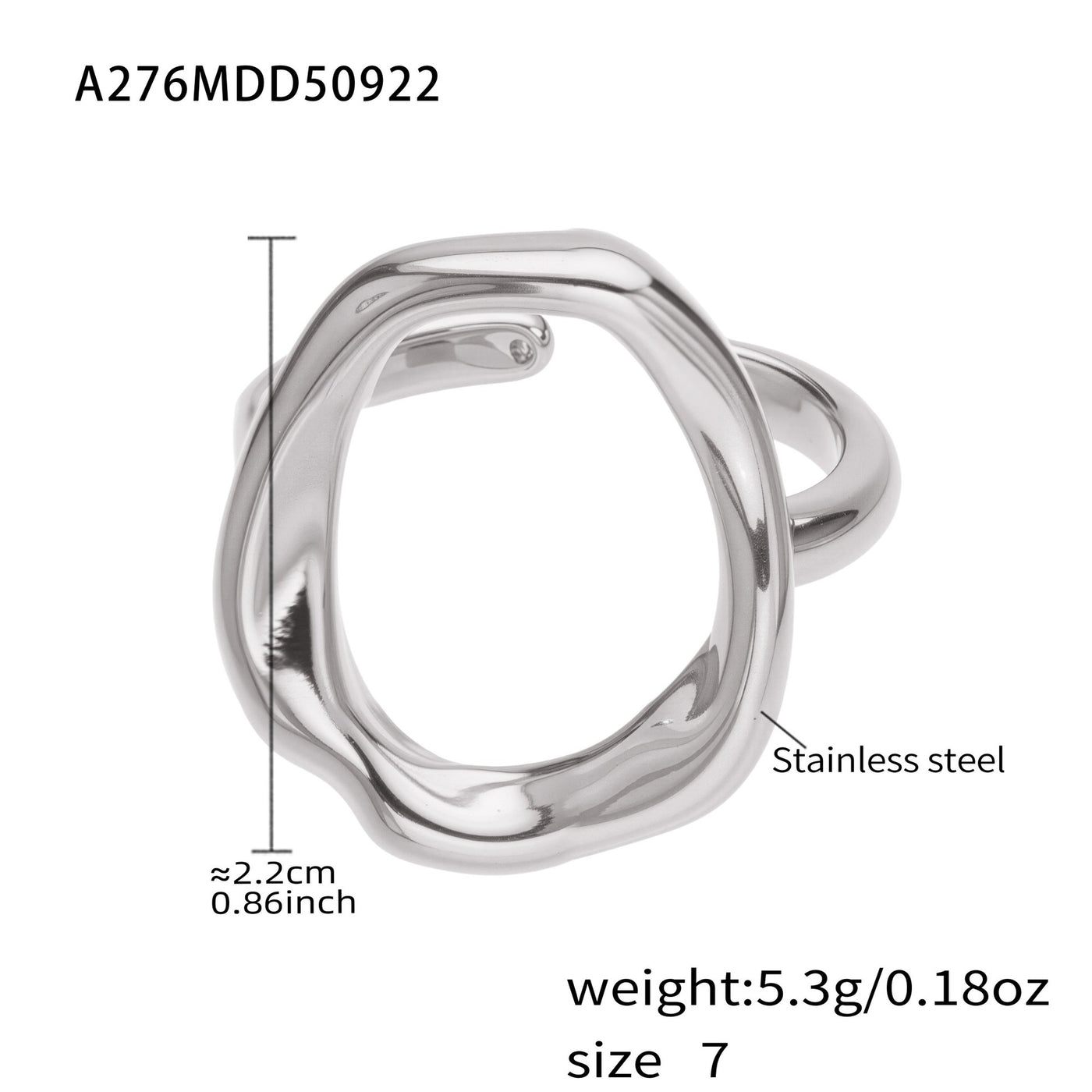 316L Stainless Steel 18K Gold Plated Micro Pave Star Adjustable Ring Set - Image 7