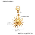 Gold / Zircon Charm