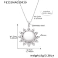 Steel / Sunflower Necklace