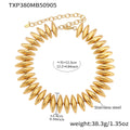 Gold Necklace / 31+12.5cm