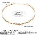 贝珠Gold Necklace (TXP593) / 37+5cm