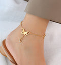 Butterfly Tassel Steel Gold (S032) / Default