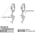 A款Steel Earrings (F289) / Default