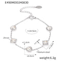 Steel White Bracelet (E490) / Default
