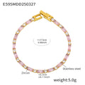 Pink Zircon Bracelet17.5cm (E595) / Default