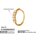 镶嵌5A锆石Gold Ring (A169) / Default