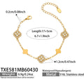 Gold Bracelet17+5cm (TXE581) / Default