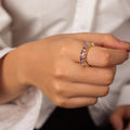 Style A Purple Zircon Ring (A646) / Size 7