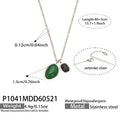 Steel Agate Necklace 40+5cm (P1041) / Default