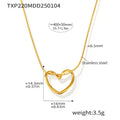 Gold Heart Necklace (TXP220) / Default