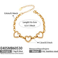 Gold Zircon Bracelet 16+5cm (E405) / Default