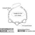 Steel Zircon Bracelet 16+5cm (E405) / Default