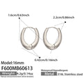 Steel Earrings (F600) / 外径16mm