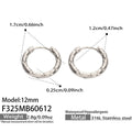 Steel Earrings (F325) / 内径12mm