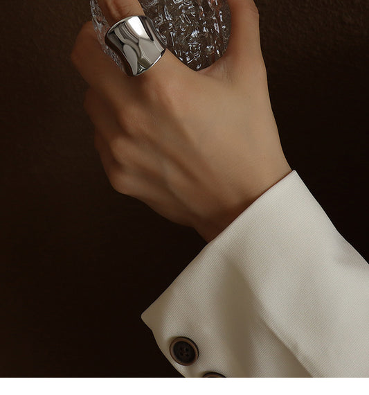 316L Stainless Steel 18K Gold PVD Minimalist Ring - Minimalist Steel Ring Wholesale Stainless Steel Jewelry - Sensitive Skin Friendly - Detail 7
