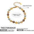 Cat's Eye Stone Bracelet 19.5+5cm (TXE575) / Default
