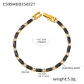 Blace Zircon Bracelet17.5cm (E595) / Default