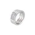 Steel / White Zircon - Size 6