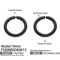 Black Earrings (F580) / 内径14mm