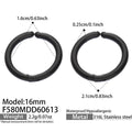 Black Earrings (F580) / 内径16mm