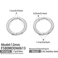 Steel Earrings (F580) / 内径12mm