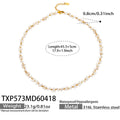 Natural Shell Necklace 41+5cm (TXP573) / Default